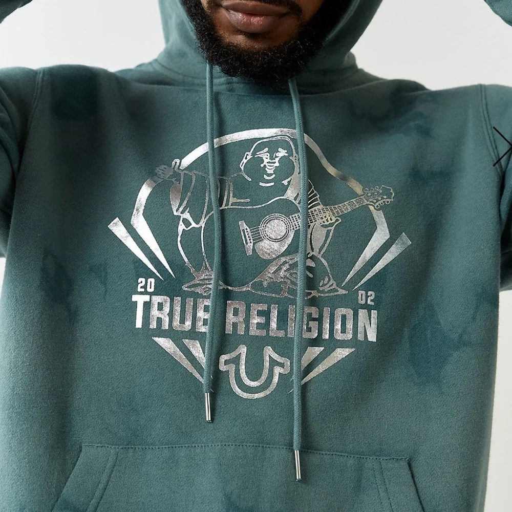 TRUE RELIGION TIE DYE‎ BUDDHA LOGO HOODIE